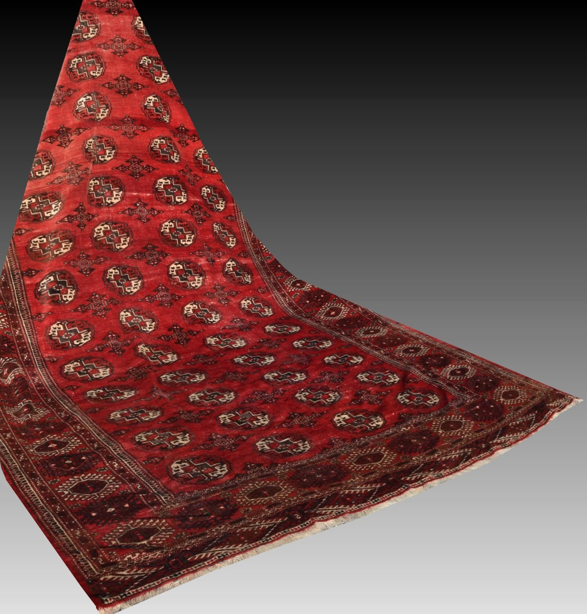 Tapis d'orient Boukhara Turkmène : 310 x 220 Cm -photo-8