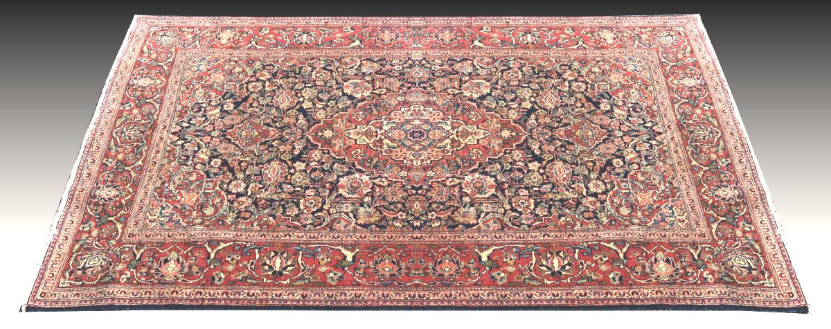 Tapis d'Orient  Persan Iran KASHAN - Dim: 1.32 X 2.12 Mètres-photo-2