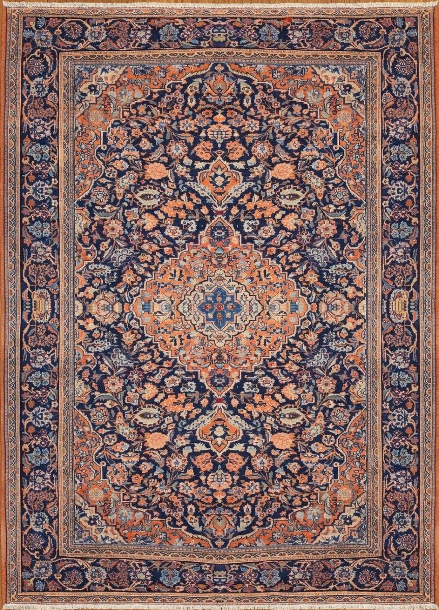 Persian Oriental Rug, Iran, Kashan, Wool And Silk - Dimensions: 1.32 X 2.00 Meters