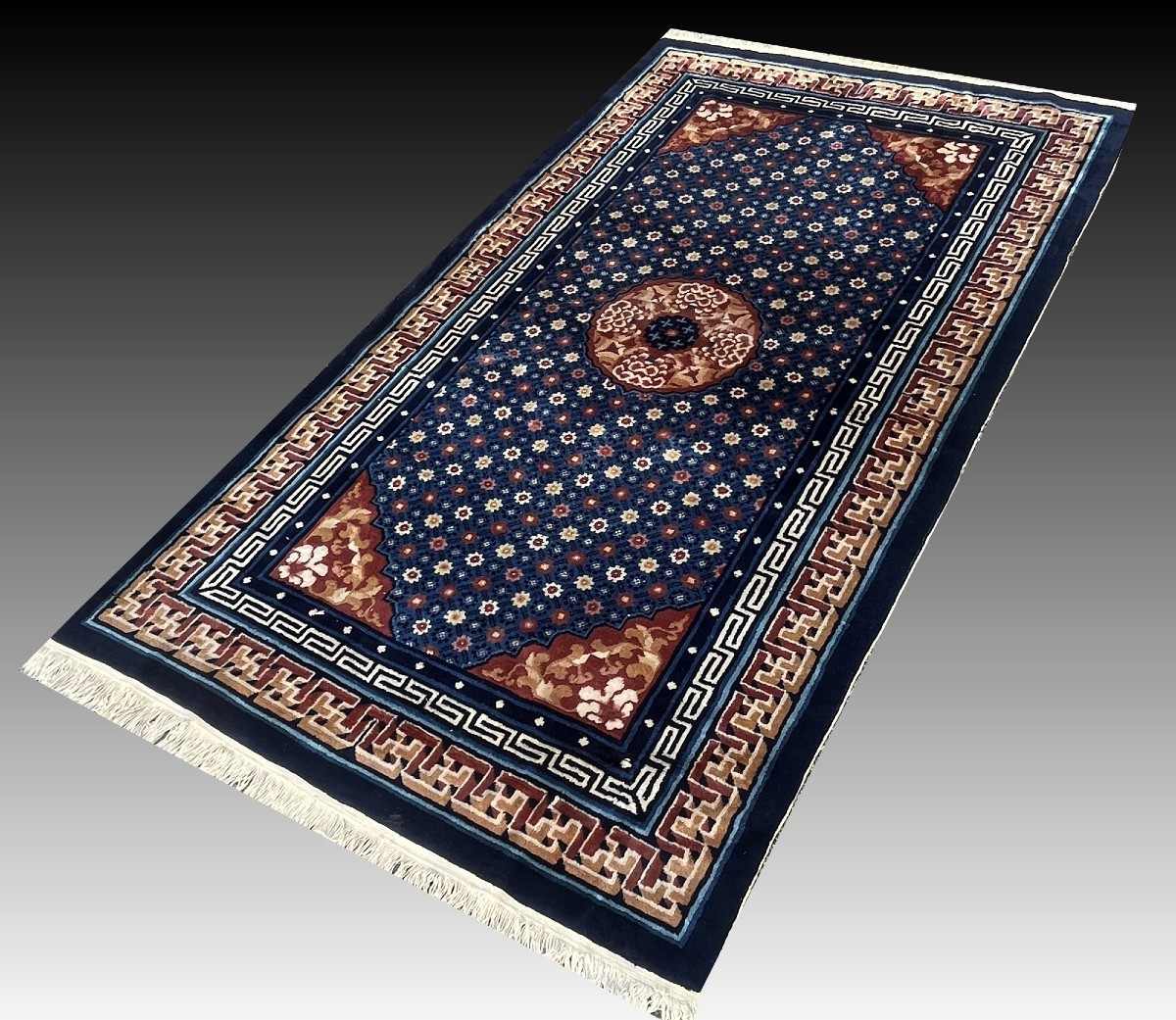 Tapis Antique Pékin Beijing Tapis Chine : 1.20 x 2.15 Mètres -  - "Galerie Sardje"-photo-5