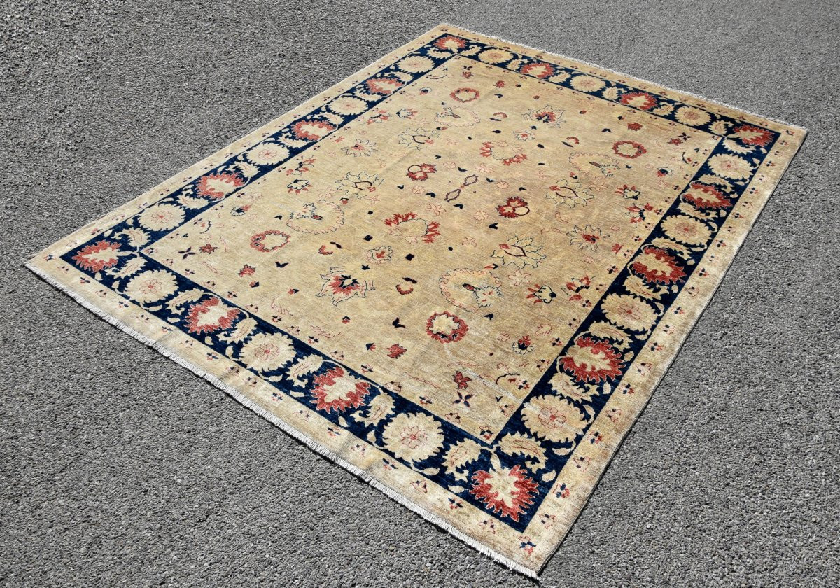 Tapis d'Orient Ziegler : 3.00 X 2.45 Mètres - Laine Fait Main  - "Galerie Sardje"-photo-4