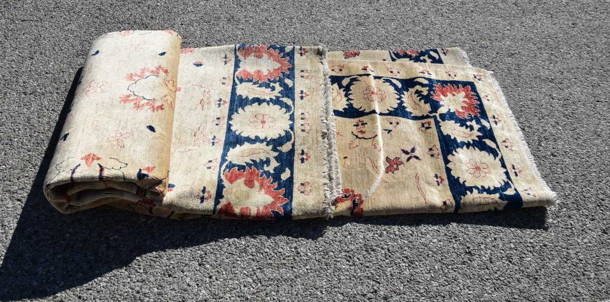 Tapis d'Orient Ziegler : 3.00 X 2.45 Mètres - Laine Fait Main  - "Galerie Sardje"-photo-2