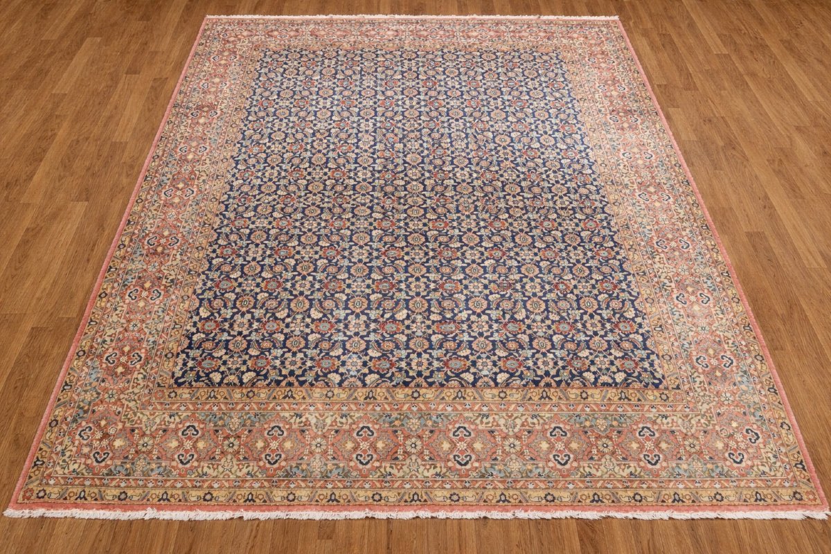 Tapis d'Orient Iran Ghoum, Laine : 3.33 x 2.35 Mètres - Circa 1960/70 - "Galerie Sardje"-photo-3
