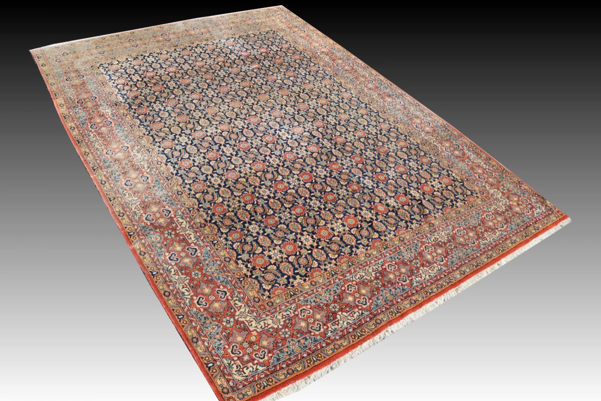Tapis d'Orient Iran Ghoum, Laine : 3.33 x 2.35 Mètres - Circa 1960/70 - "Galerie Sardje"-photo-8