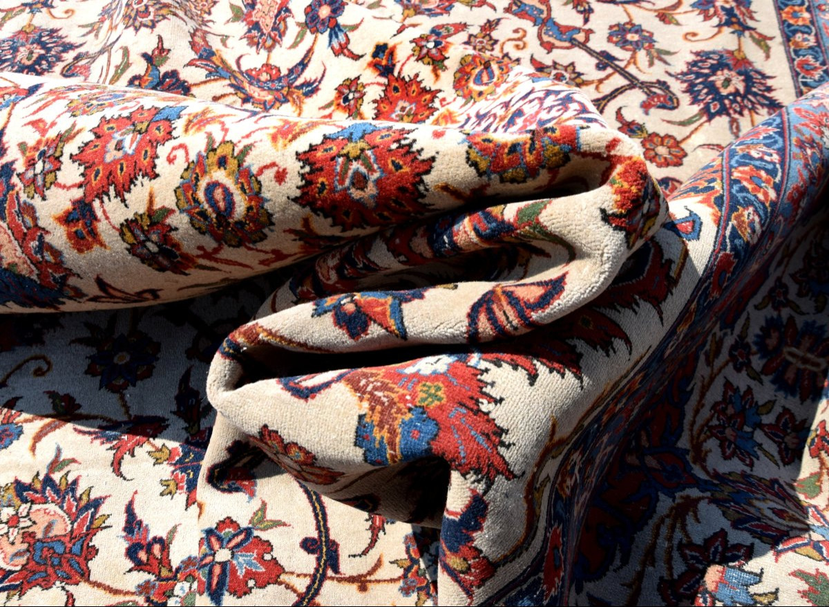 Tapis d'Orient Iran Ispahan - Dim: 2.48 X 3.80 Mètres-photo-4