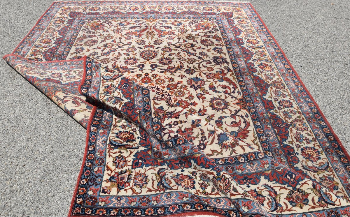 Tapis d'Orient Iran Ispahan - Dim: 2.48 X 3.80 Mètres-photo-7