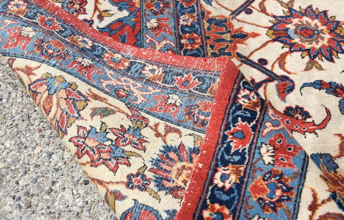 Tapis d'Orient Iran Ispahan - Dim: 2.48 X 3.80 Mètres-photo-8