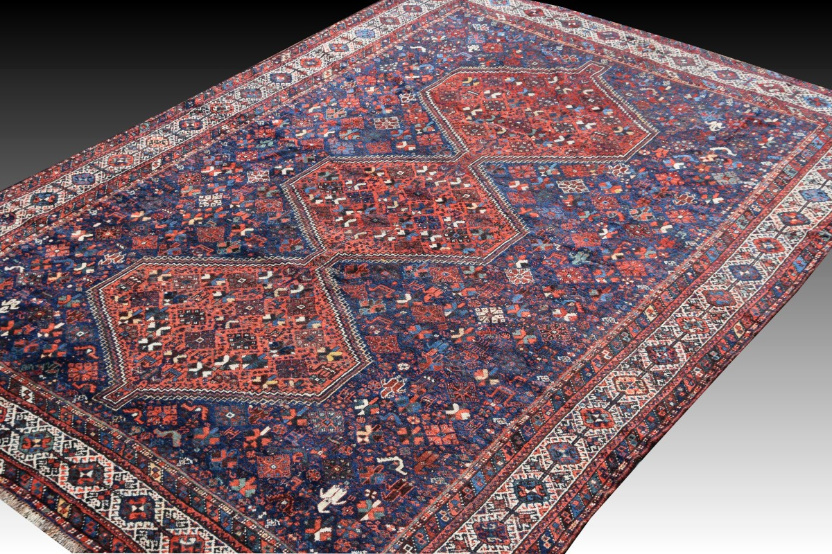 Tapis d'orient Iran Shiraz, Gashghaï ancien –: 220 x 315 cm "Galerie Sardje"               -photo-2