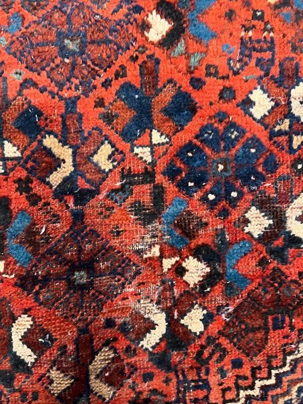 Antique Iranian Gashghaï Rug With Three Medallions - Shiraz, Early 20th Century-photo-3