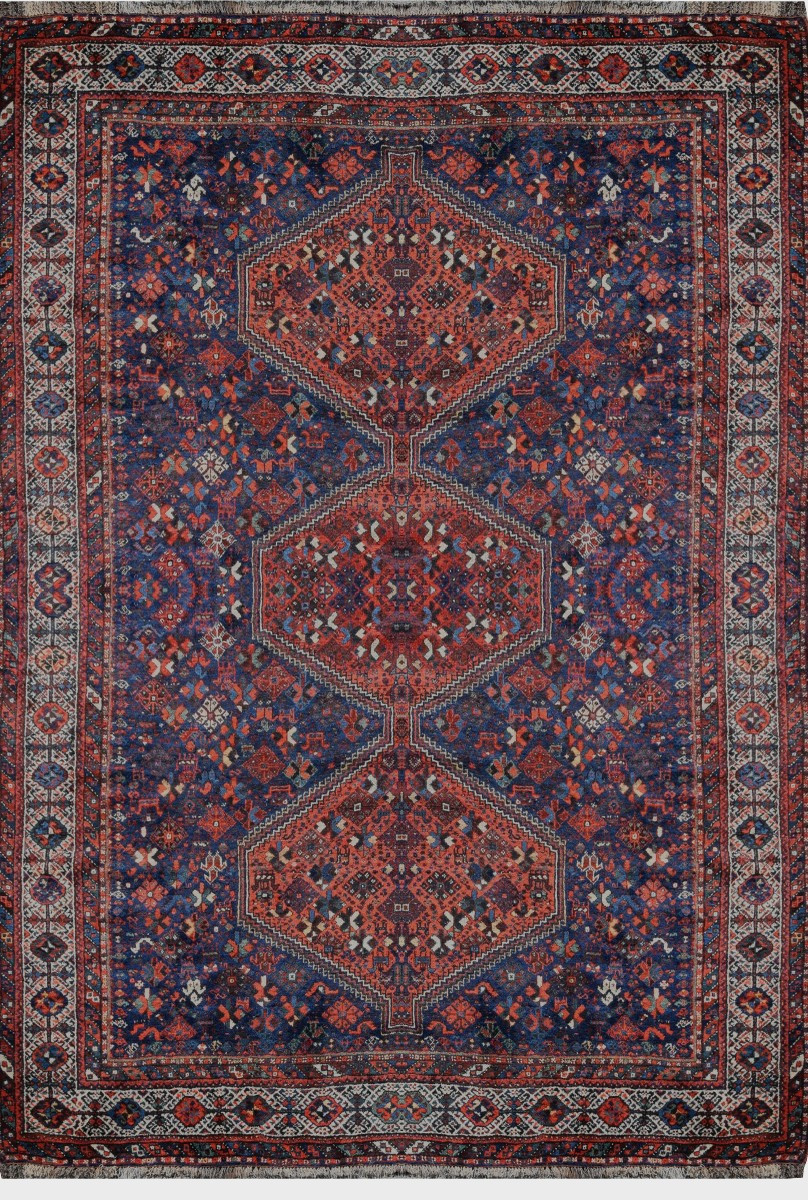 Tapis d'orient Iran Shiraz, Gashghaï ancien –: 220 x 315 cm "Galerie Sardje"               -photo-1