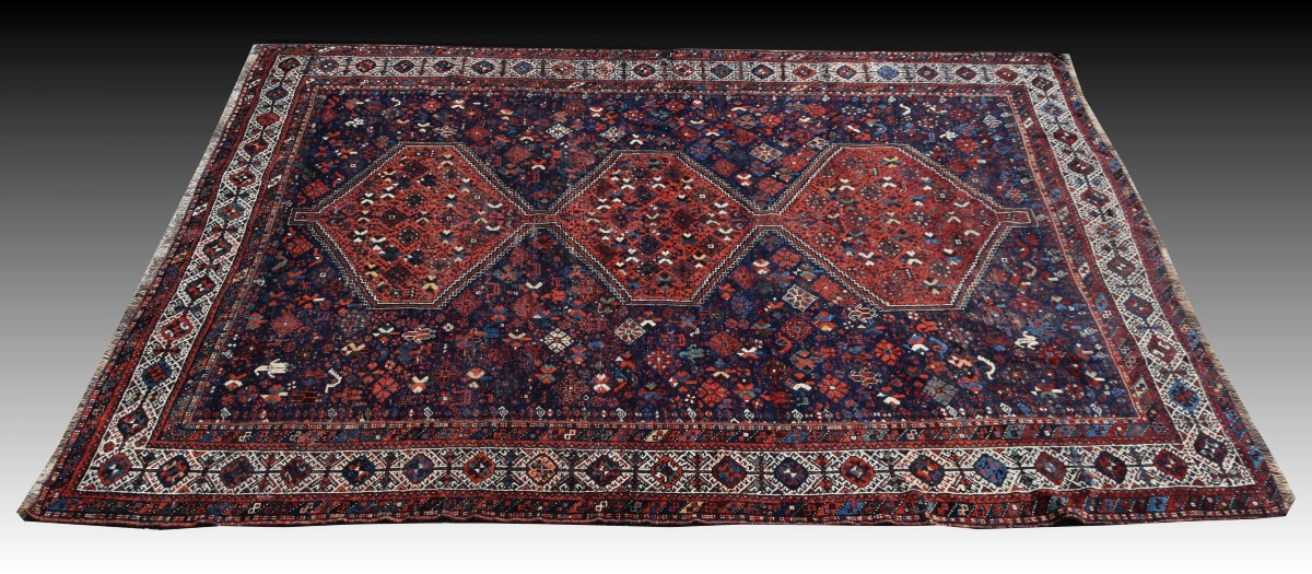 Tapis d'orient Iran Shiraz, Gashghaï ancien –: 220 x 315 cm "Galerie Sardje"               -photo-6