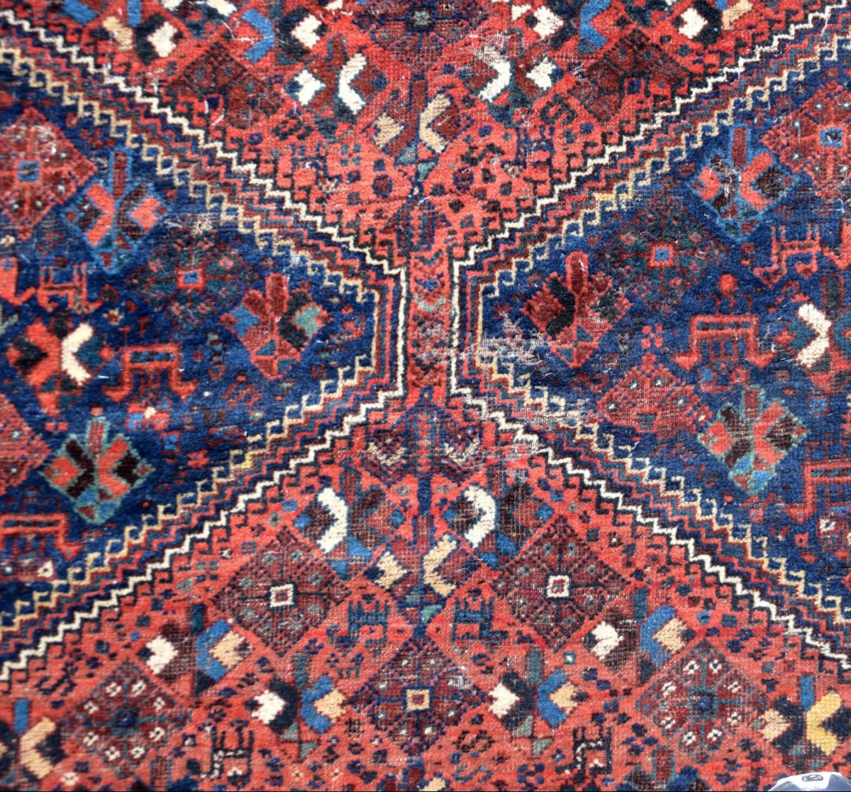Tapis d'orient Iran Shiraz, Gashghaï ancien –: 220 x 315 cm "Galerie Sardje"               -photo-7