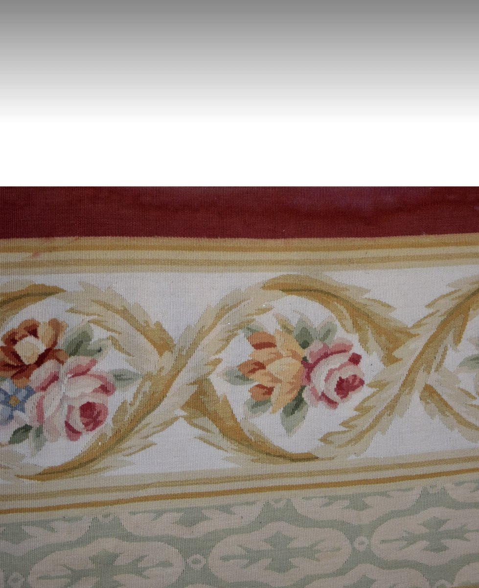  Grand Tapis aux points noués de style Aubusson – 4.45 x 3.00 Mètres - "Galerie Sardje"-photo-2