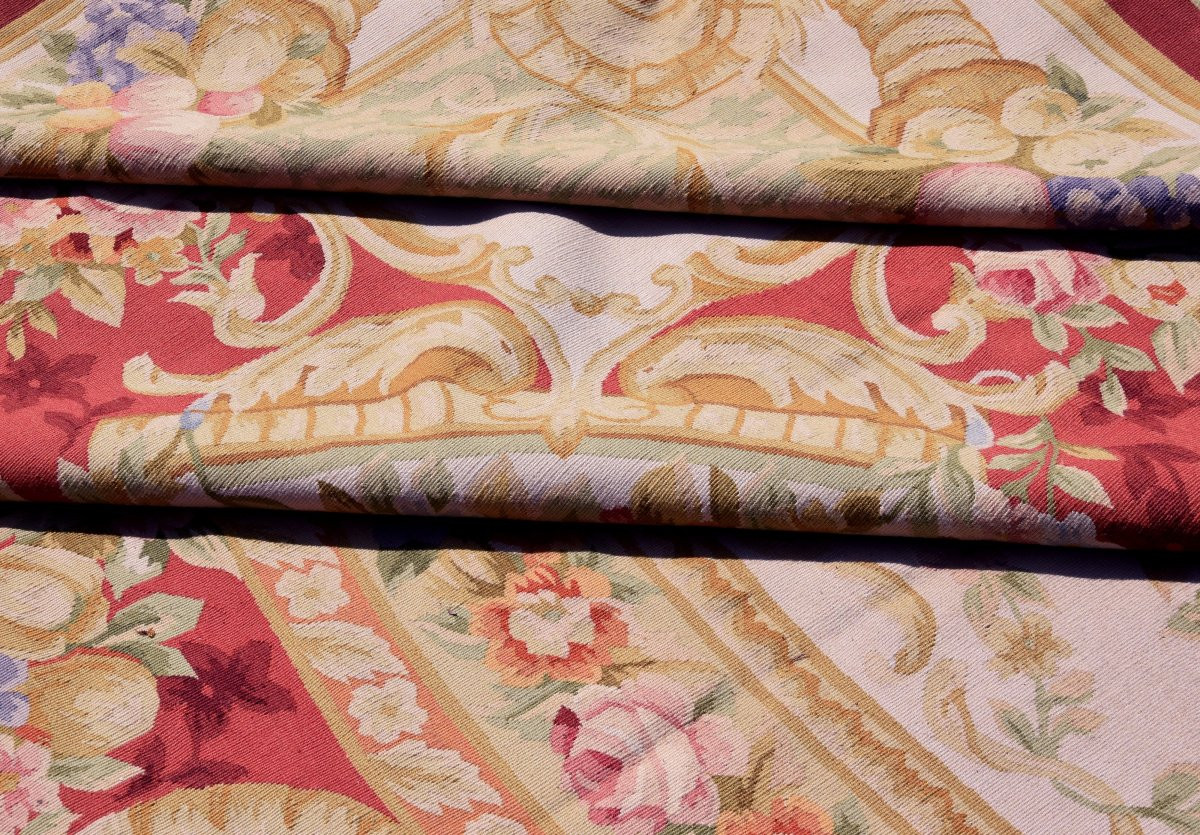  Grand Tapis aux points noués de style Aubusson – 4.45 x 3.00 Mètres - "Galerie Sardje"-photo-4