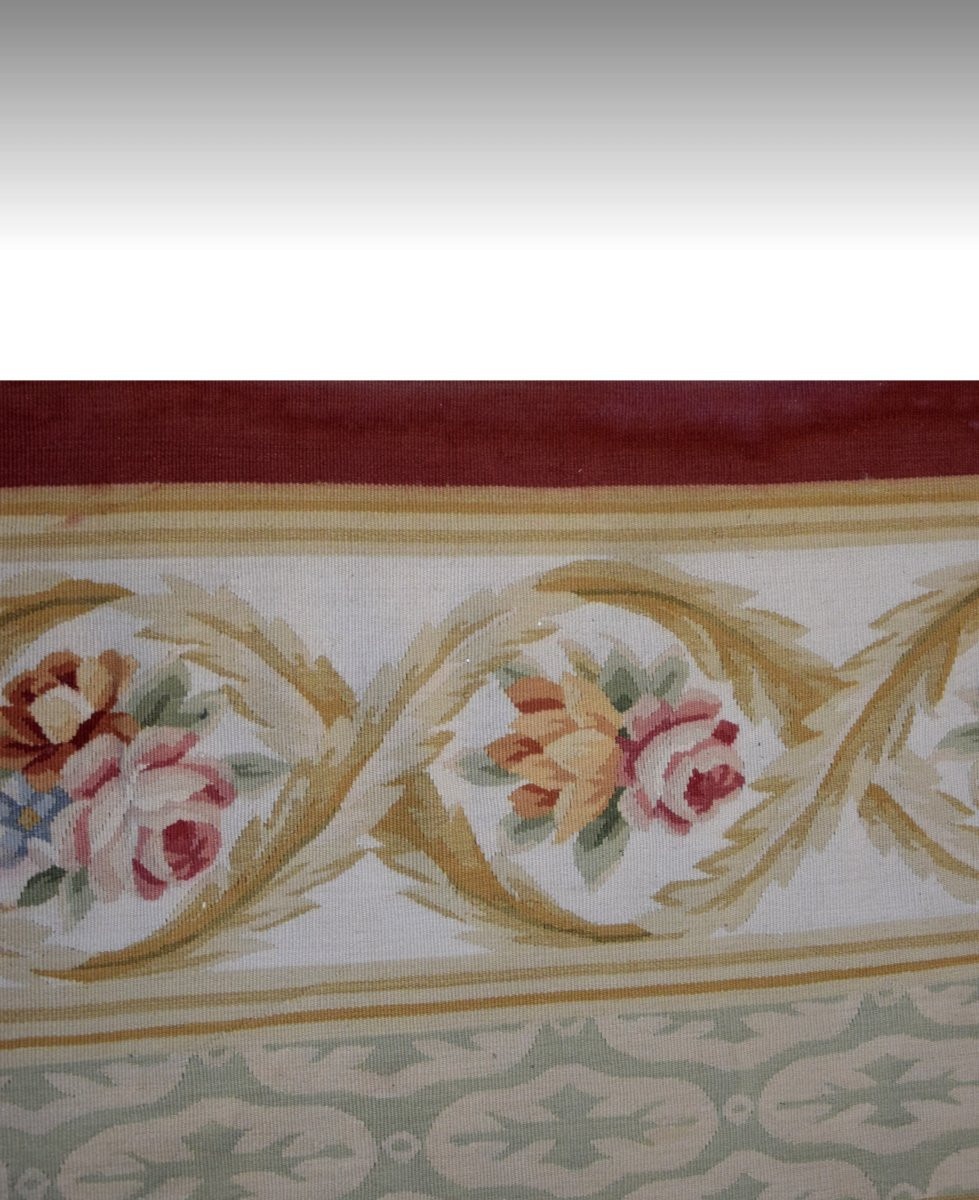  Grand Tapis aux points noués de style Aubusson – 4.45 x 3.00 Mètres - "Galerie Sardje"-photo-5