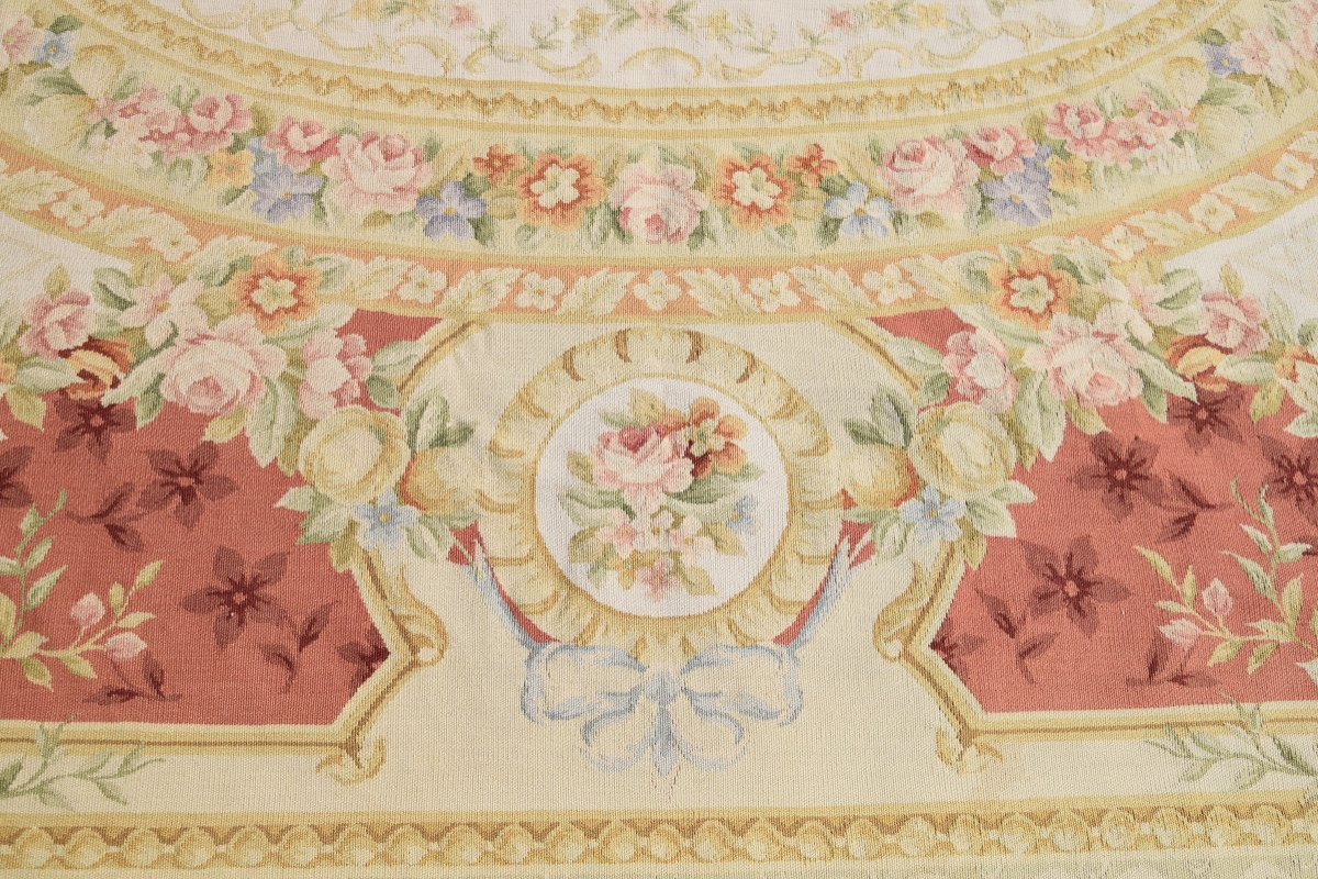 Tapis aux points noués de style Aubusson – 3.10 x 2.45  Mètres - "Galerie Sardje"-photo-2