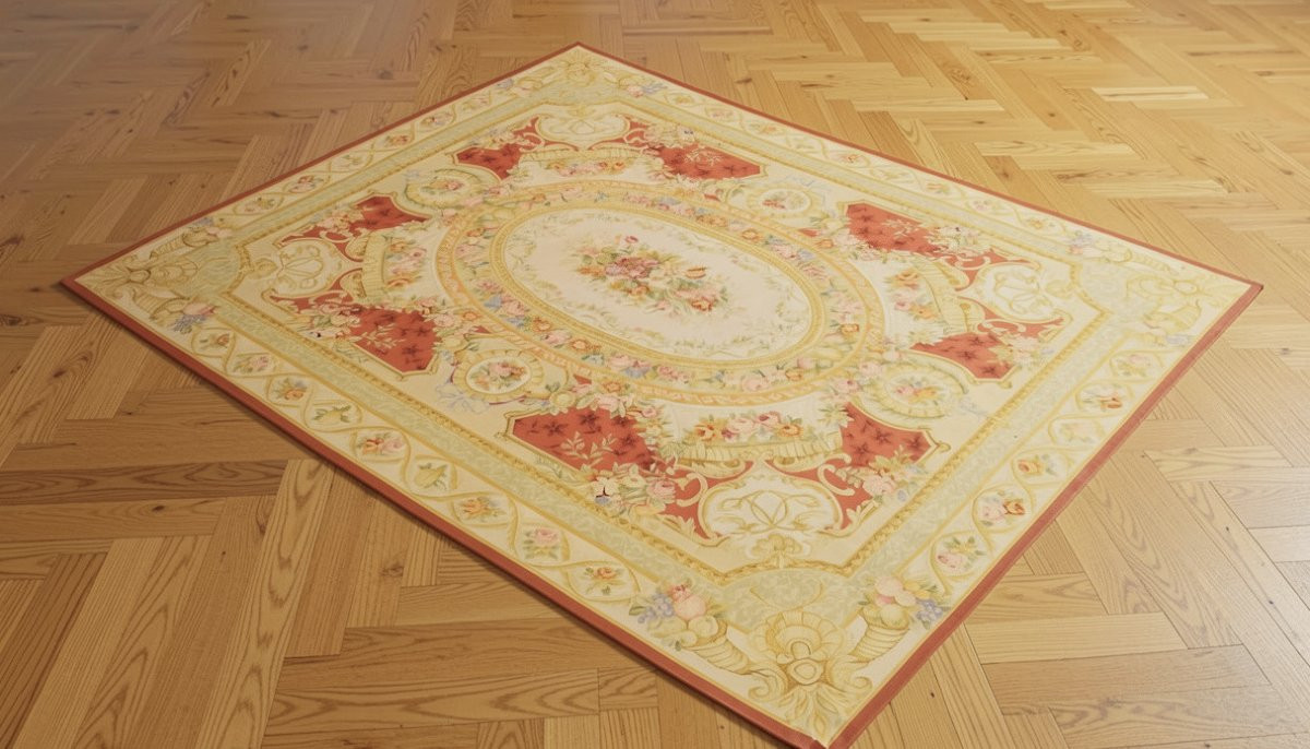 Tapis aux points noués de style Aubusson – 3.10 x 2.45  Mètres - "Galerie Sardje"-photo-7