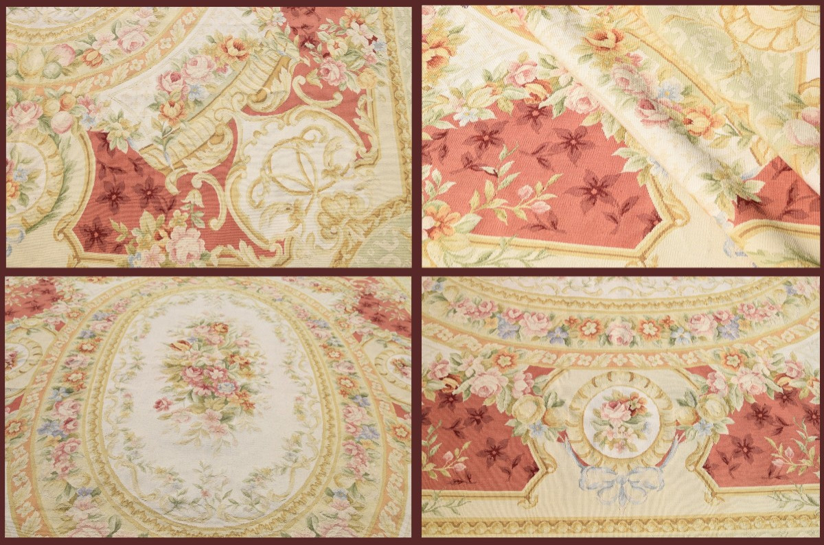 Tapis aux points noués de style Aubusson – 3.10 x 2.45  Mètres - "Galerie Sardje"-photo-1