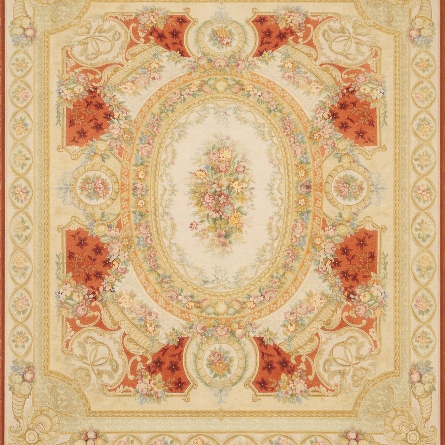 Tapis aux points noués de style Aubusson – 3.10 x 2.45  Mètres - "Galerie Sardje"