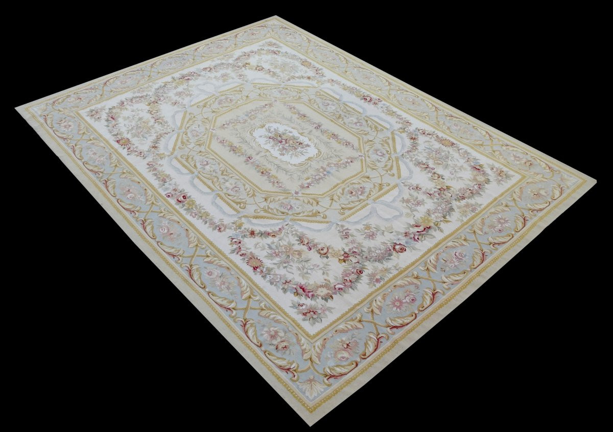 Tapis de style Aubusson dans le goût du XVIIIe siècle - : 315 x 240 cm-photo-1