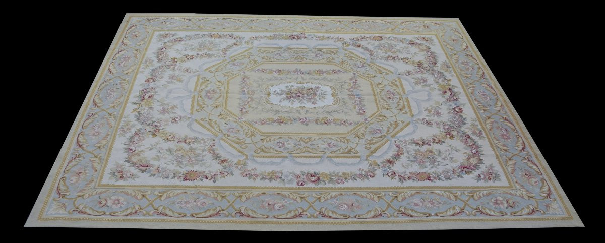 Tapis de style Aubusson dans le goût du XVIIIe siècle - : 315 x 240 cm-photo-2