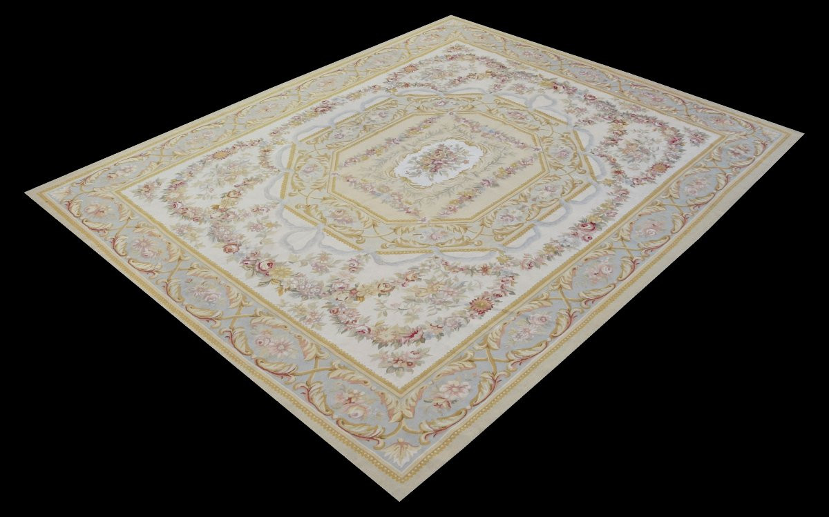 Tapis de style Aubusson dans le goût du XVIIIe siècle - : 315 x 240 cm-photo-3