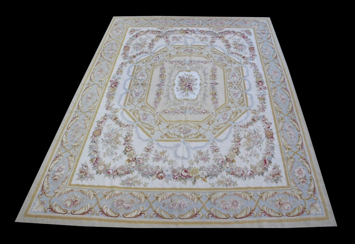 Tapis de style Aubusson dans le goût du XVIIIe siècle - : 315 x 240 cm-photo-4
