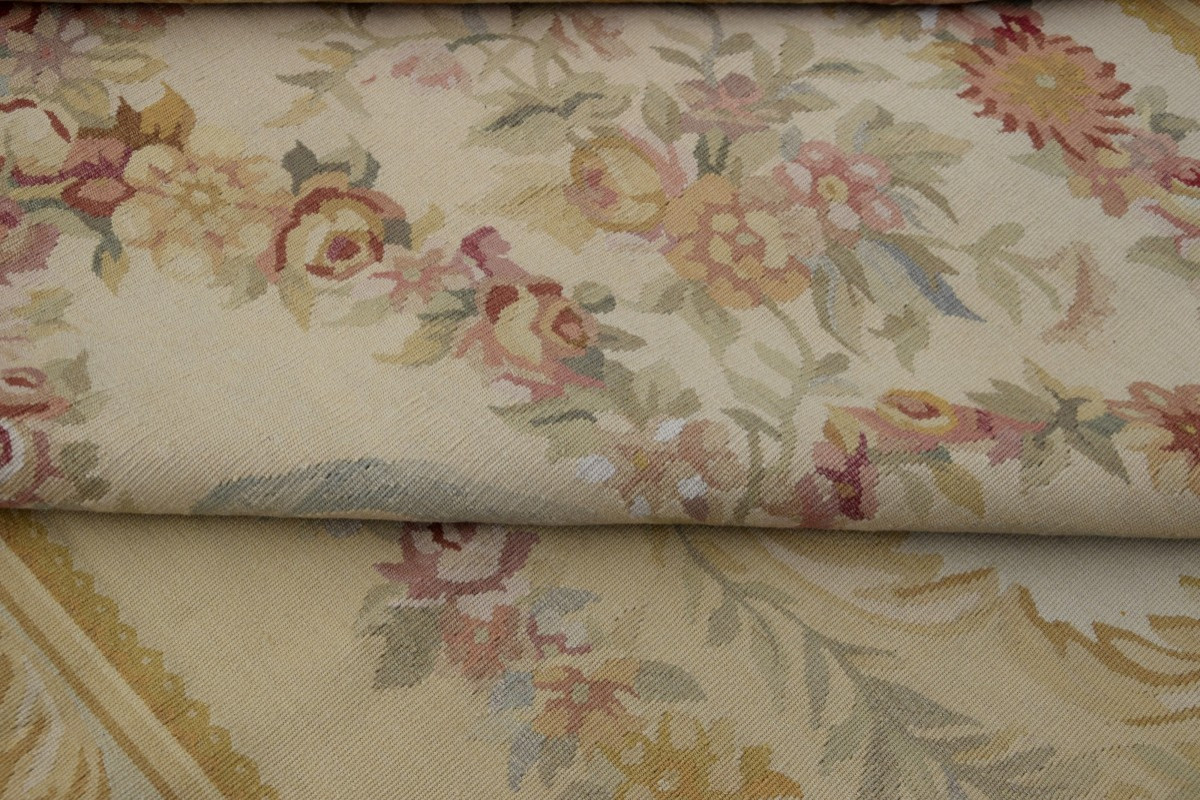 Aubusson-style Carpet In The Taste Of The 18th Century -: 315 X 240 Cm  - "galerie Sardje"-photo-5