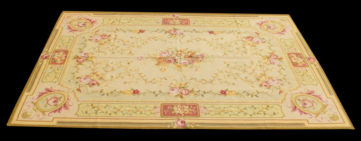Tapis de style Aubusson dans le goût du XVIIIe siècle - : 180 x 278 cm-"Galerie Sardje"-photo-3