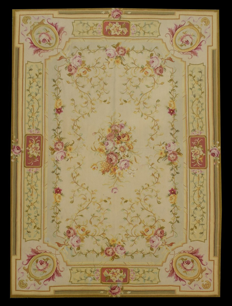 Tapis de style Aubusson dans le goût du XVIIIe siècle - : 180 x 278 cm-"Galerie Sardje"-photo-2