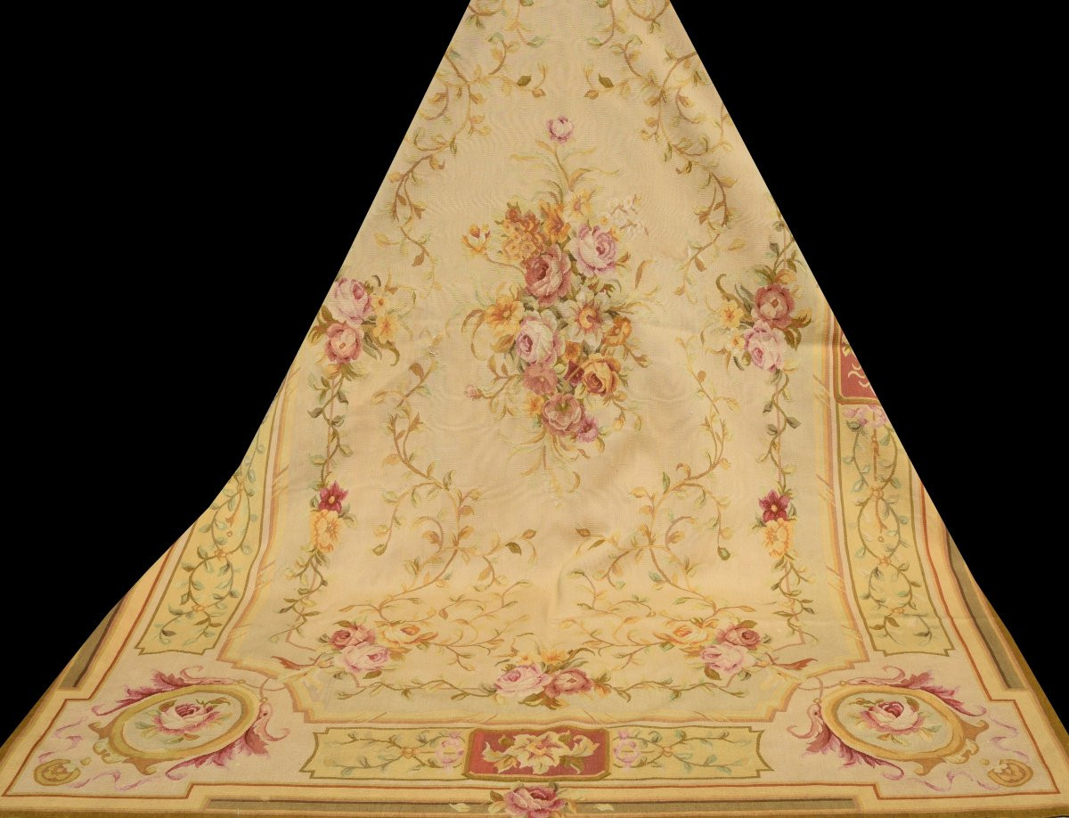 Tapis de style Aubusson dans le goût du XVIIIe siècle - : 180 x 278 cm-"Galerie Sardje"-photo-2