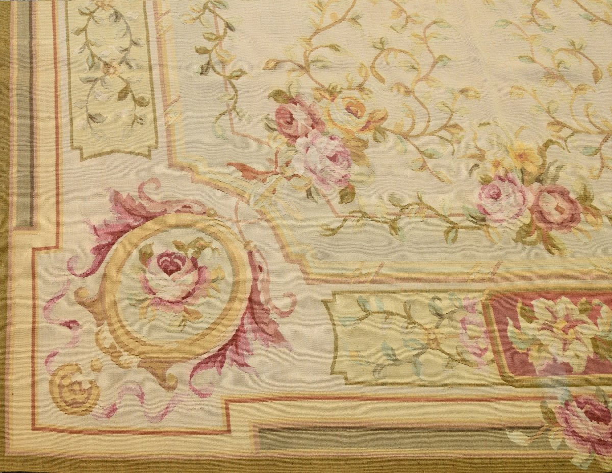Tapis de style Aubusson dans le goût du XVIIIe siècle - : 180 x 278 cm-"Galerie Sardje"-photo-3