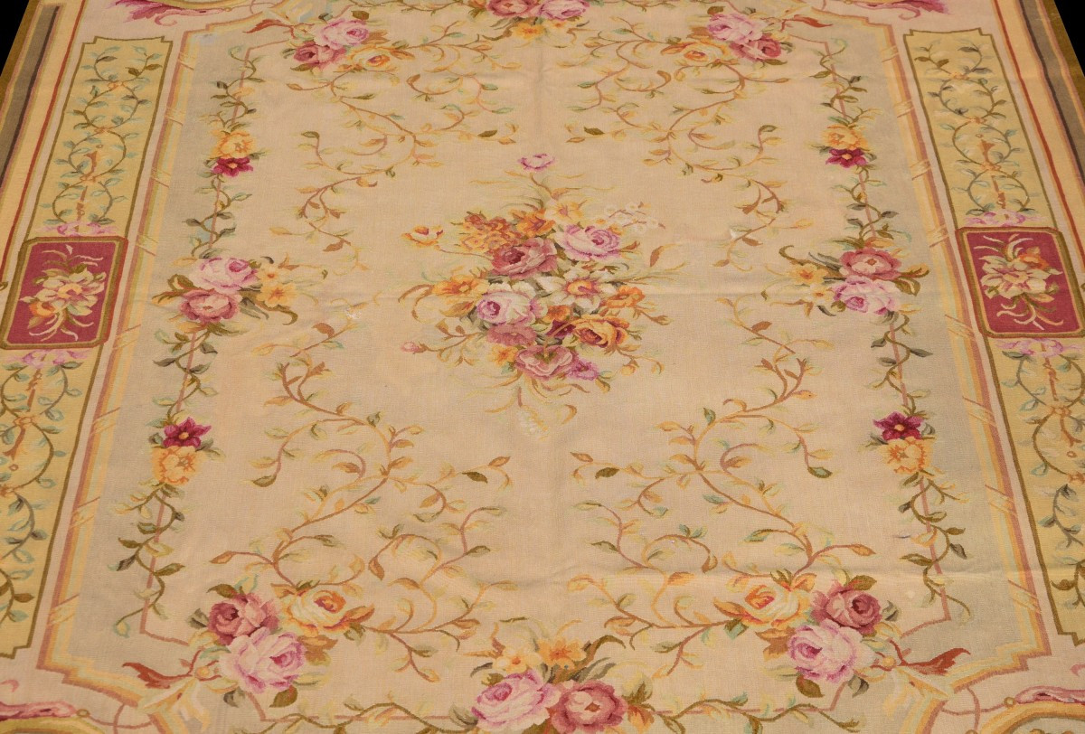 Tapis de style Aubusson dans le goût du XVIIIe siècle - : 180 x 278 cm-"Galerie Sardje"-photo-1