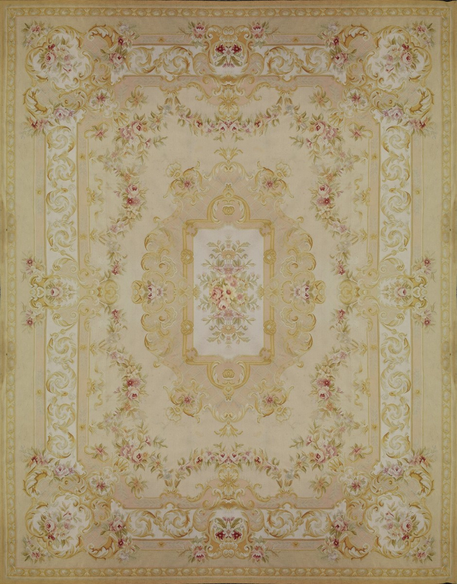 Aubusson Style Carpet In The 18th Century Style : 375 X 275 Cm-"galerie Sardje"-photo-3