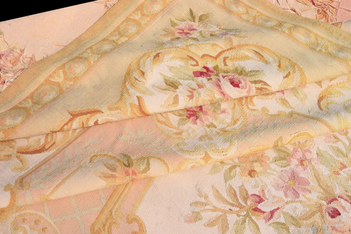 Aubusson Style Carpet In The 18th Century Style : 375 X 275 Cm-"galerie Sardje"-photo-4