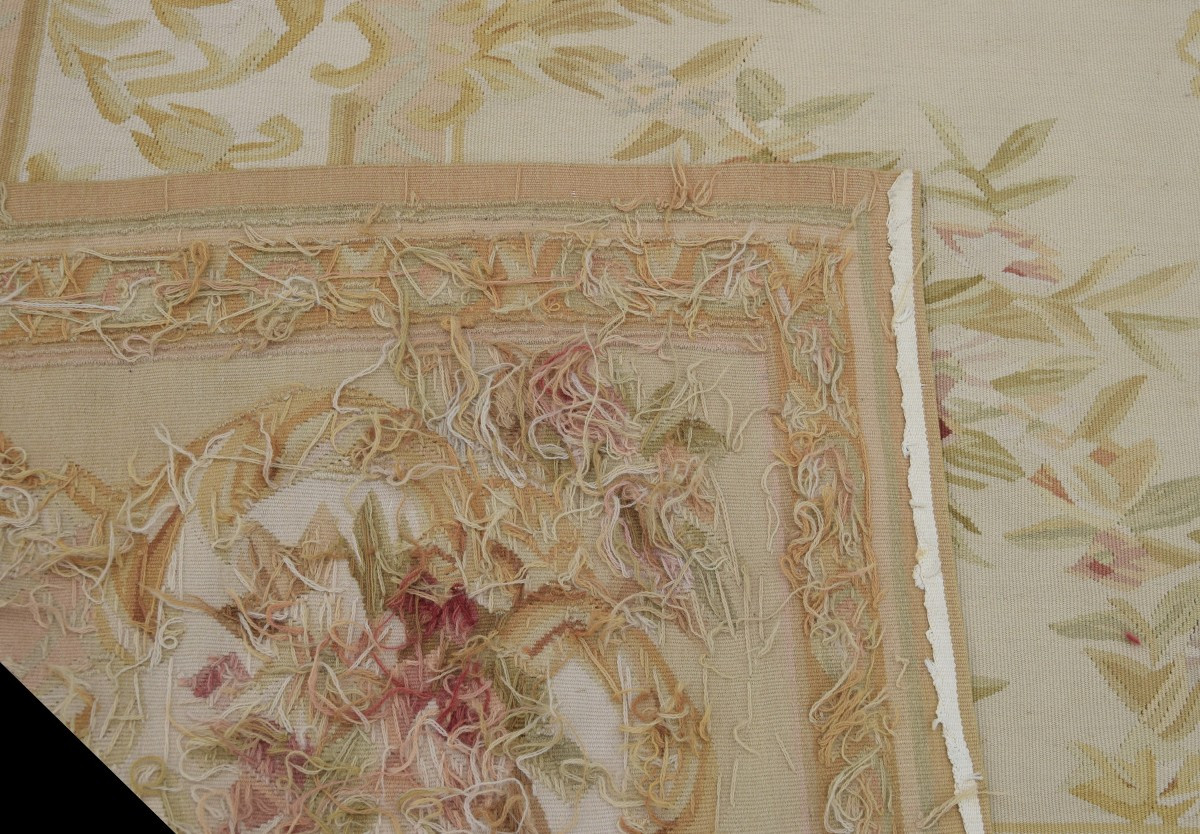 Aubusson Style Carpet In The 18th Century Style : 375 X 275 Cm-"galerie Sardje"-photo-8