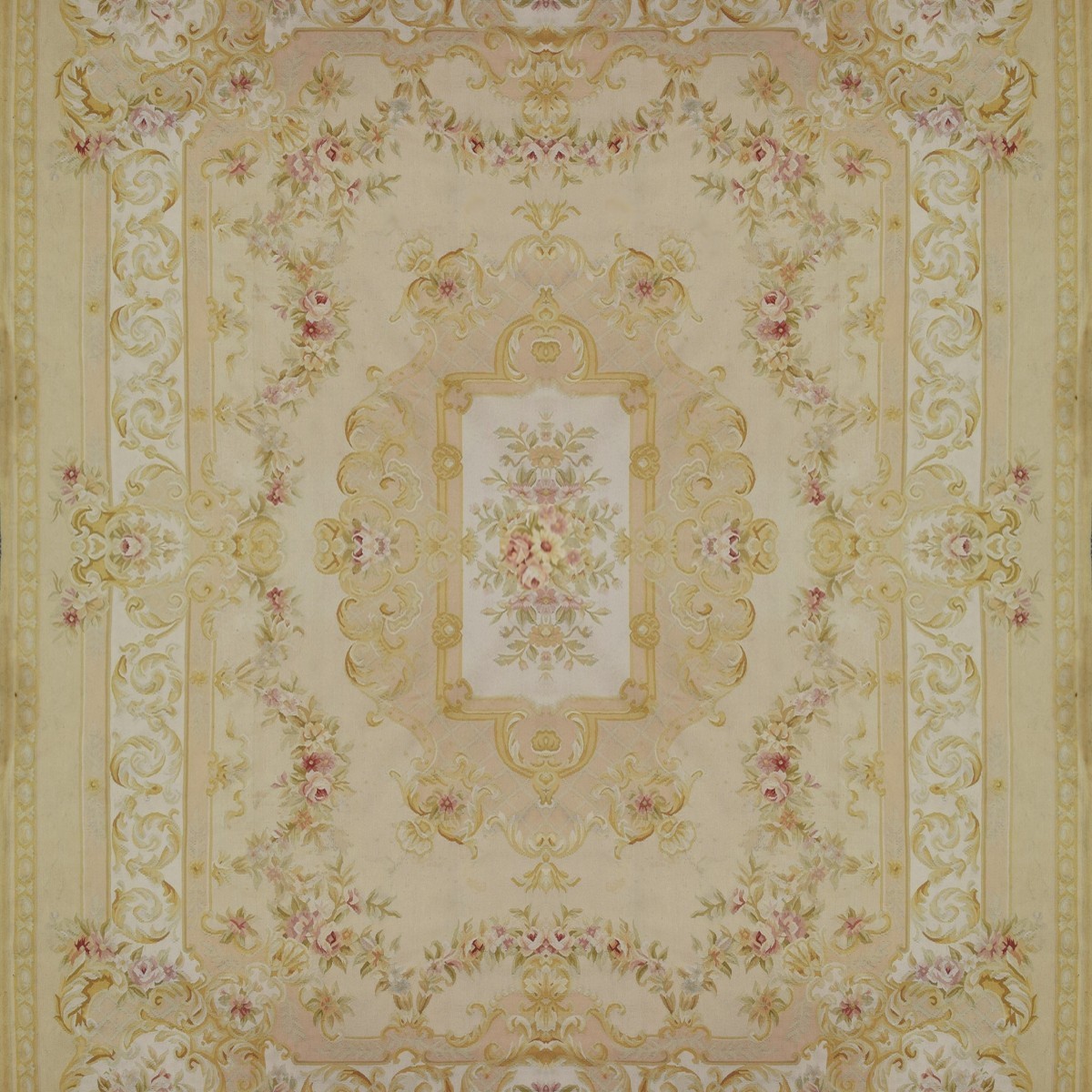 Aubusson Style Carpet In The 18th Century Style : 375 X 275 Cm-"galerie Sardje"