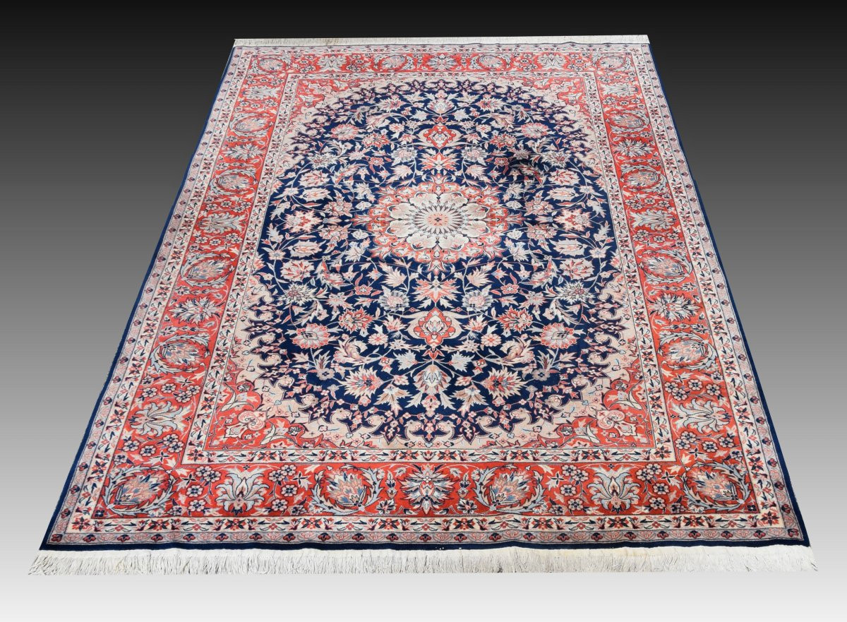 Tapis Sino-persan Ispahan-   Fait Main -   3.00 X 2.00 Mètres- "Galerie Sardje"-photo-3