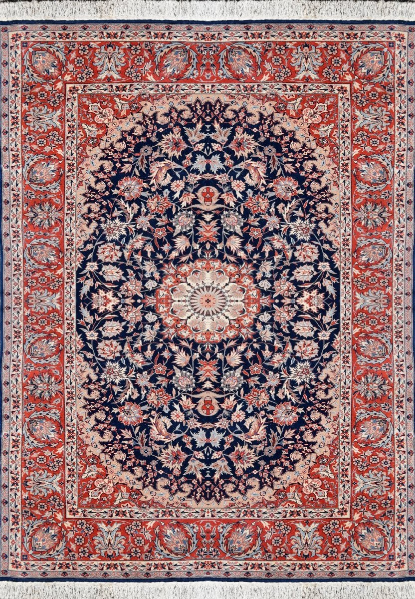 Tapis Sino-persan Ispahan-   Fait Main -   3.00 X 2.00 Mètres- "Galerie Sardje"-photo-2