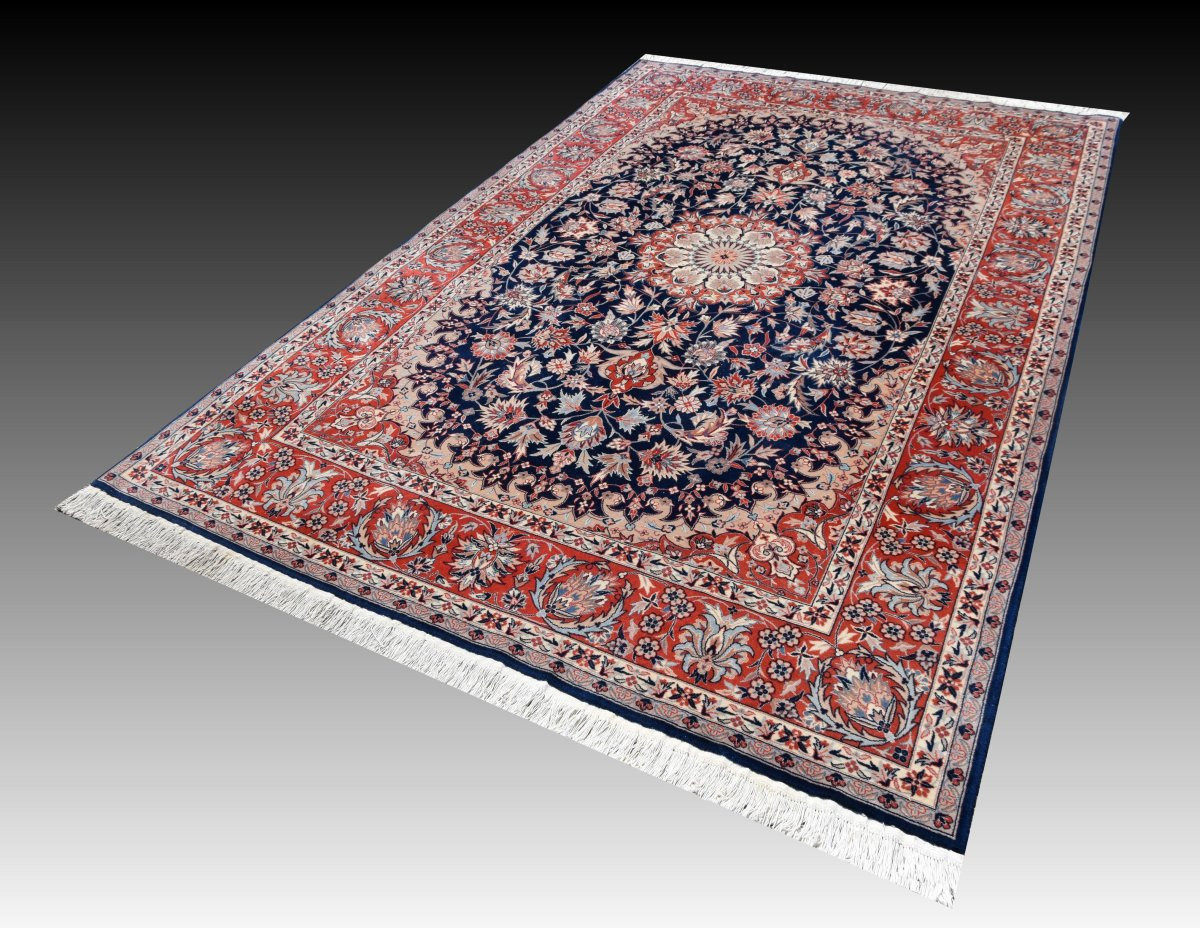Tapis Sino-persan Ispahan-   Fait Main -   3.00 X 2.00 Mètres- "Galerie Sardje"-photo-2