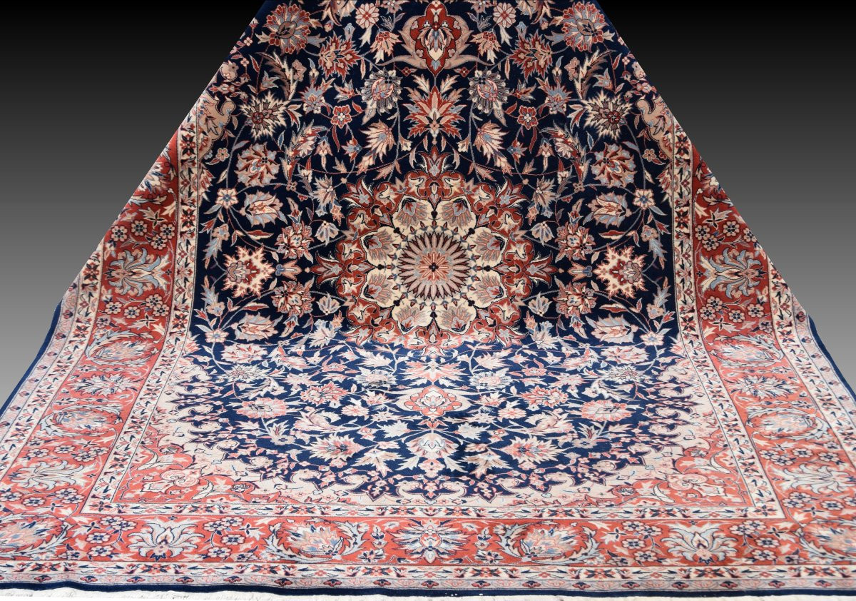 Tapis Sino-persan Ispahan-   Fait Main -   3.00 X 2.00 Mètres- "Galerie Sardje"-photo-6