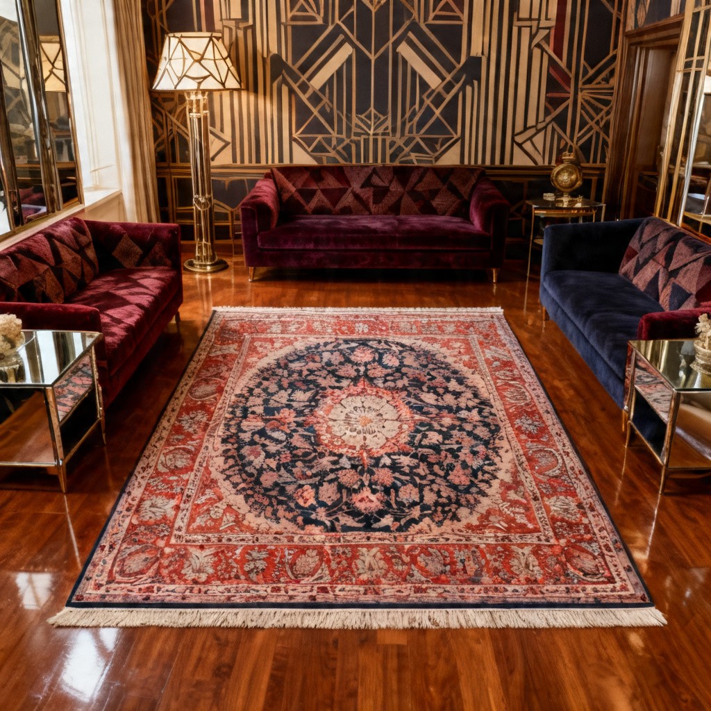 Tapis Sino-persan Ispahan-   Fait Main -   3.00 X 2.00 Mètres- "Galerie Sardje"-photo-8