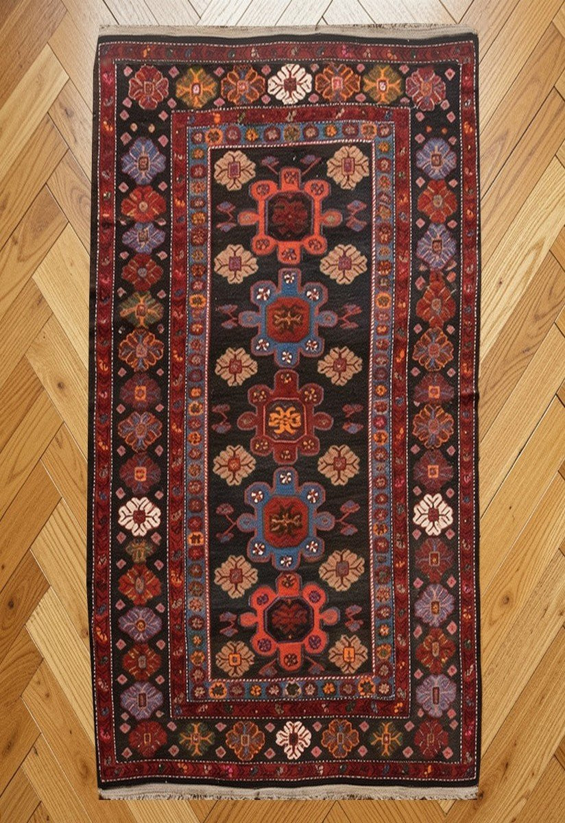 Kazak  Caucasian Rug - Hand-knotted - 243 X 140 Cm- -photo-2