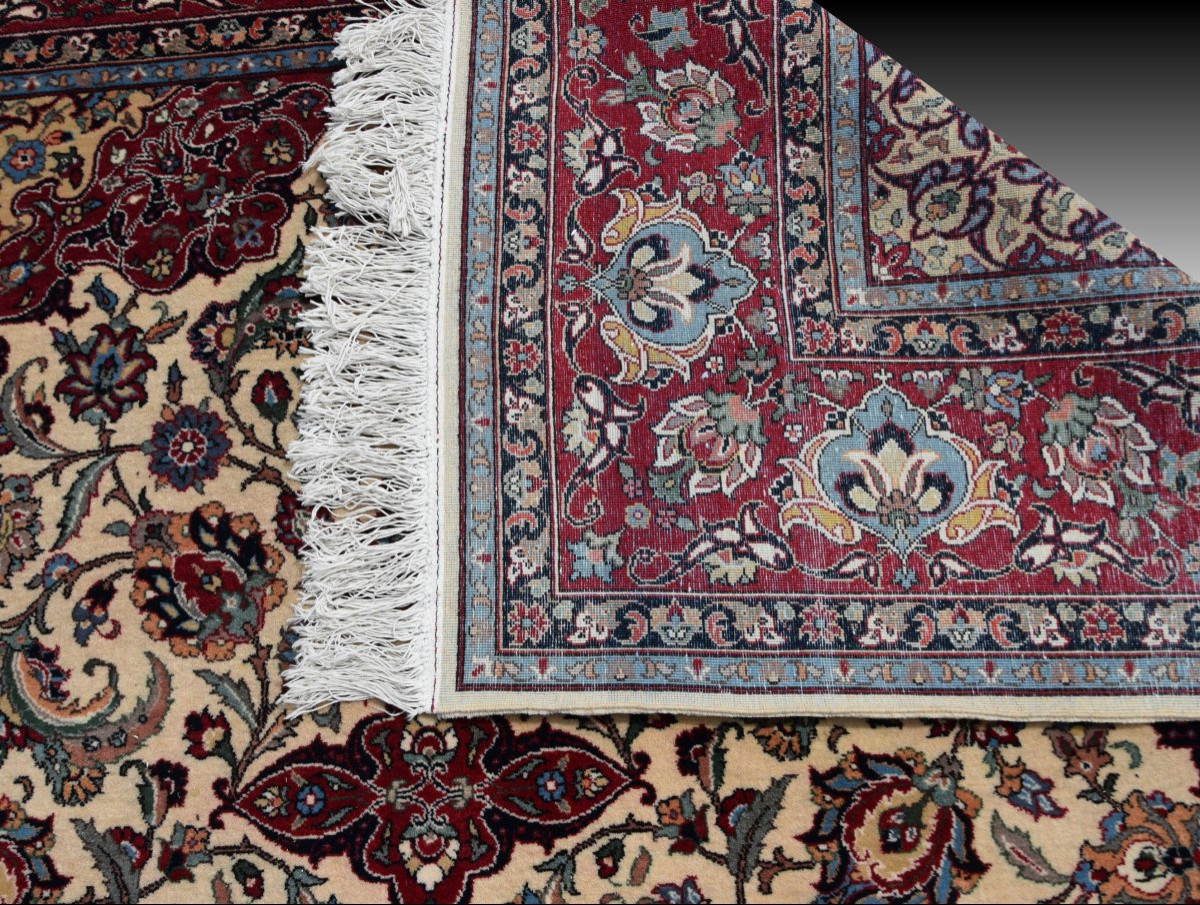 Sino-persian Isfahan Rug - Handmade - 3.005 X 2.00 Meters- "galerie Sardje"-photo-2