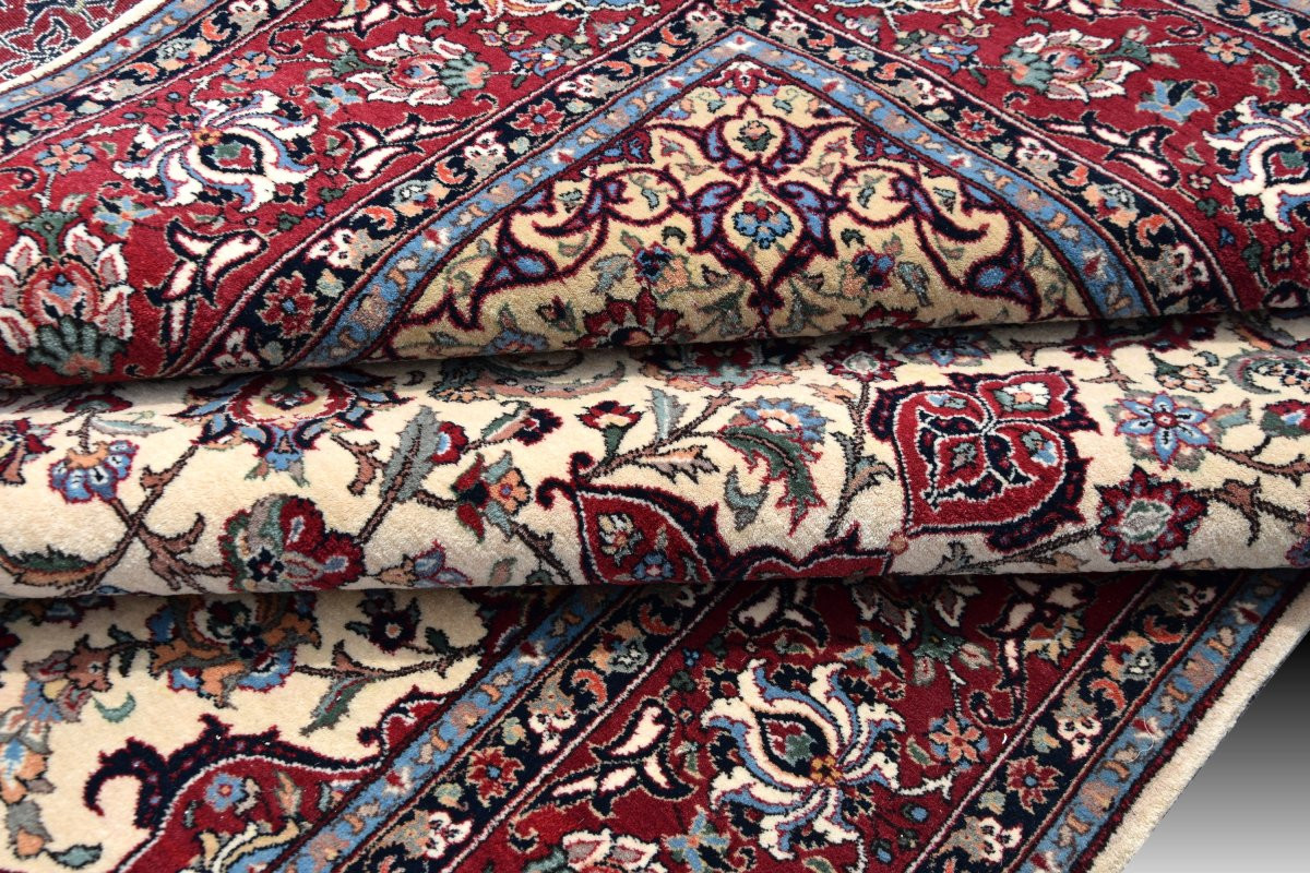 Sino-persian Isfahan Rug - Handmade - 3.005 X 2.00 Meters- "galerie Sardje"-photo-3