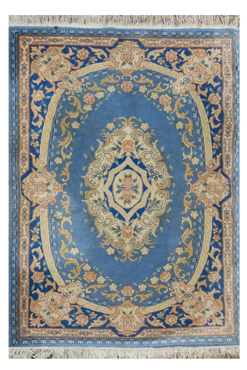 Tapis d'orient Indo-Savonnerie - 122 x 180 cm - "Galerie Sardje"-photo-2