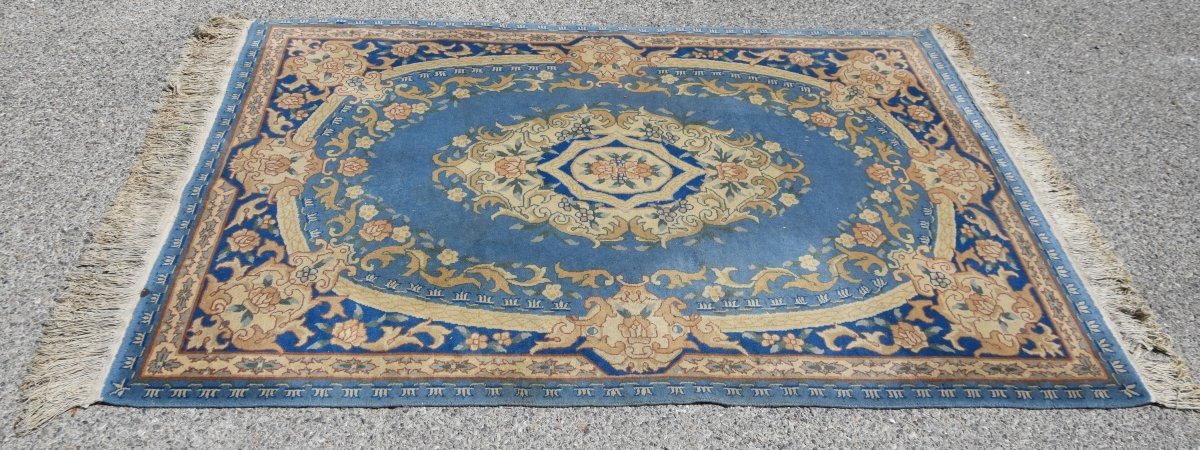 Tapis d'orient Indo-Savonnerie - 122 x 180 cm - "Galerie Sardje"-photo-3