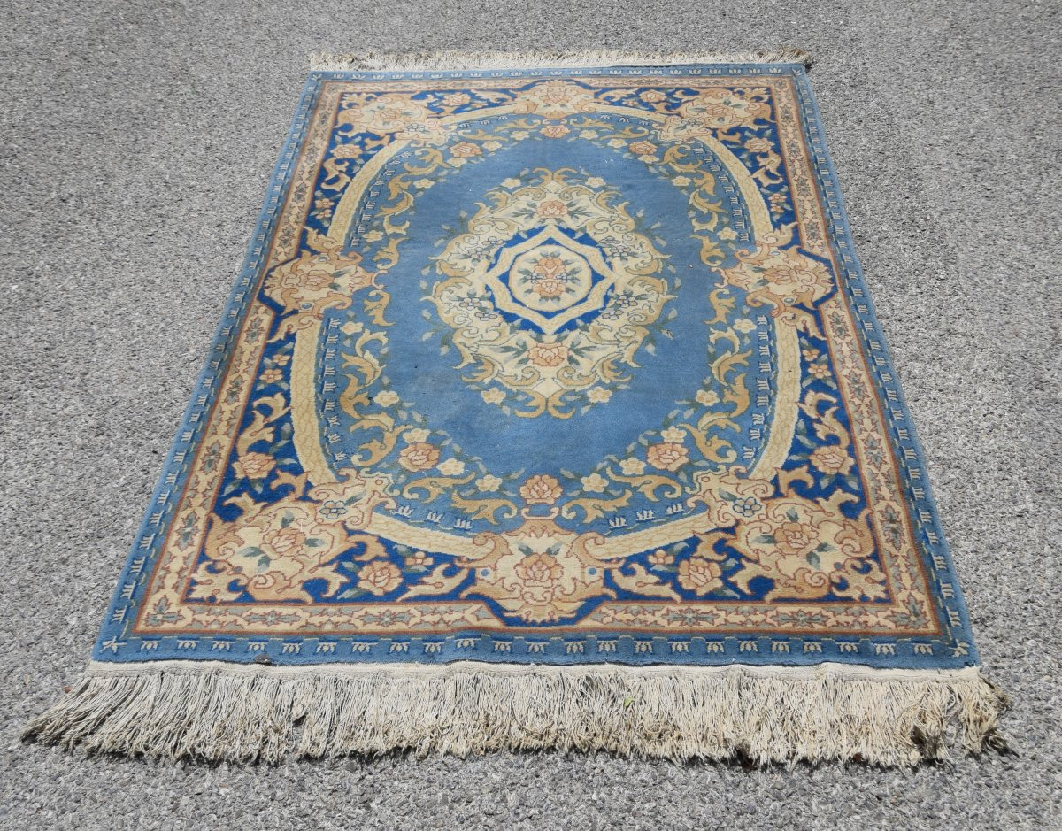Tapis d'orient Indo-Savonnerie - 122 x 180 cm - "Galerie Sardje"-photo-4