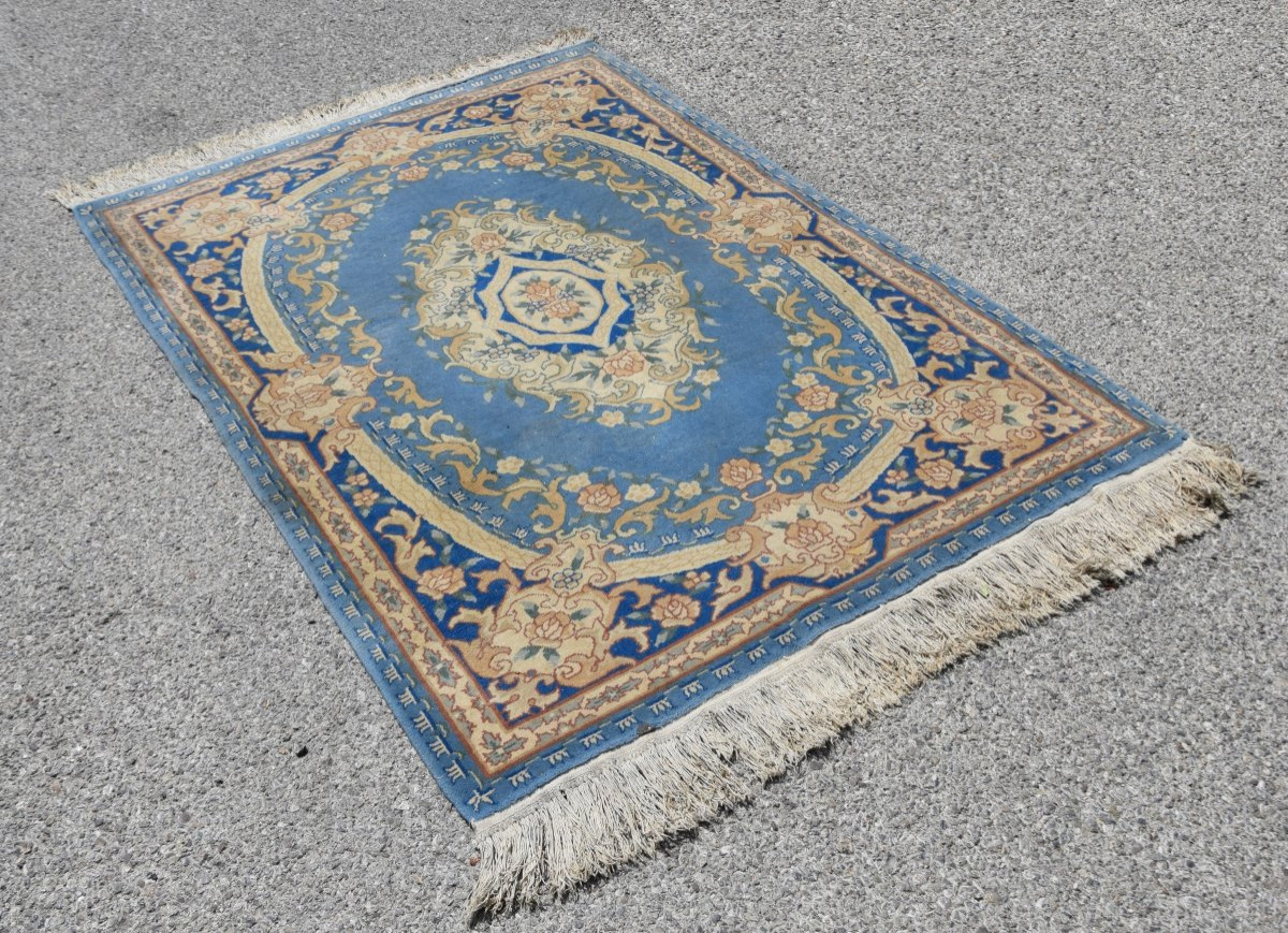 Tapis d'orient Indo-Savonnerie - 122 x 180 cm - "Galerie Sardje"-photo-3