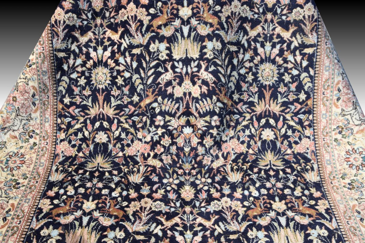 Indo Kirmân Oriental Rug : 2.70 X 1.90 Meters -handmade - -photo-3